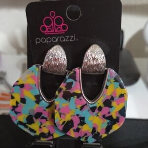 Paparazzi Multicolor Abstract Earrings